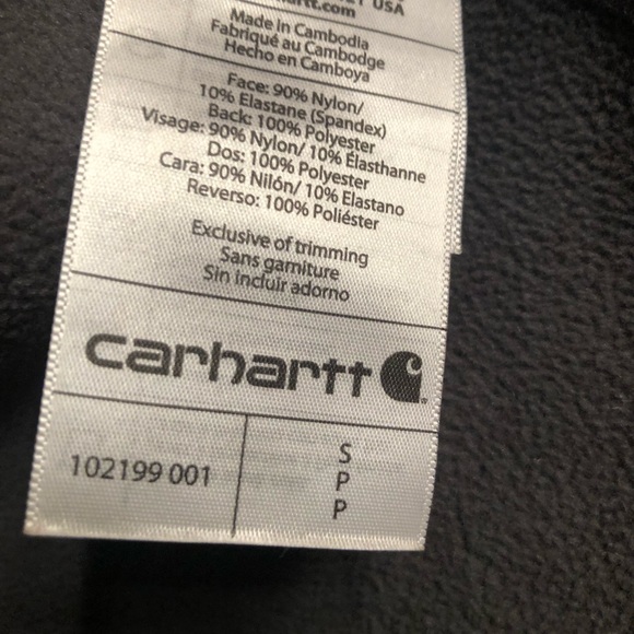 Carhartt Men's Black Jacket. Waterproof - Picture 5 of 16
